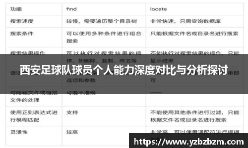 西安足球队球员个人能力深度对比与分析探讨